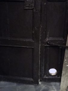 Cathedral door hole