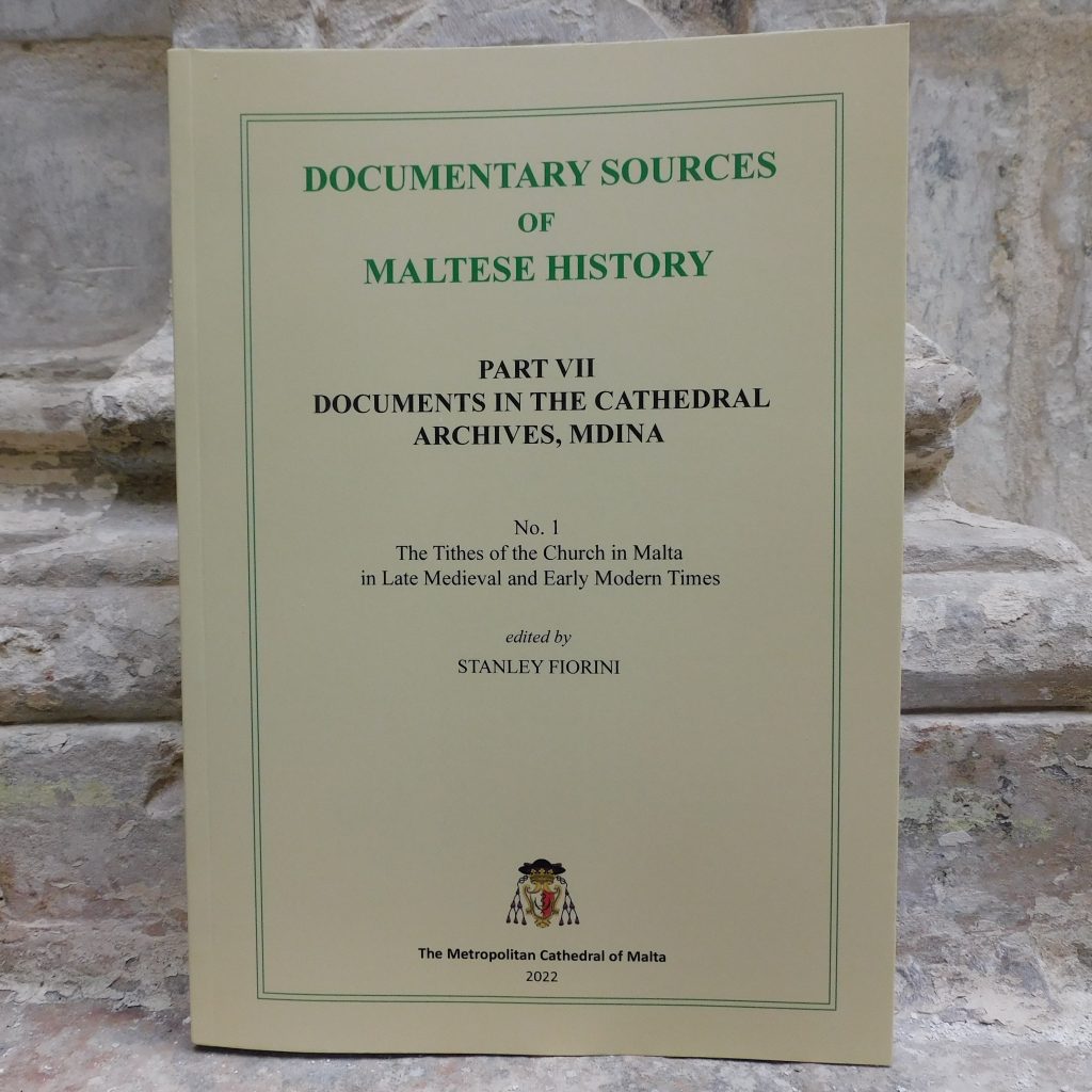 The Tithes of the Church in Malta during Late Medieval and Early Modern Times